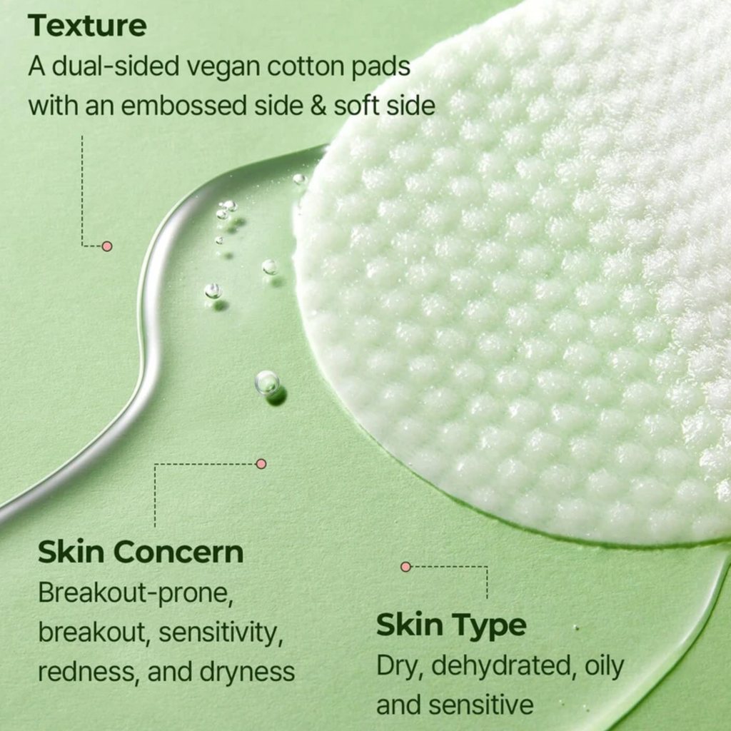 Tea Tree Toner Pads – 60 Sheets Soothing & Hydrating for Acne-Prone & Sensitive Skin, Pore-Cleansing