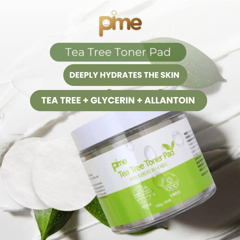 Tea Tree Toner Pads – 60 Sheets Soothing & Hydrating for Acne-Prone & Sensitive Skin, Pore-Cleansing