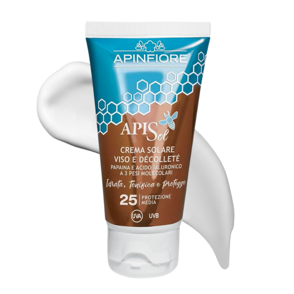 Organic Sunscreen SPF 25 UVA/UVB – Hydrating, Non-Greasy, No White Cast, Lightweight – 50ml Travel Size for Sensitive & Acne-Prone Skin