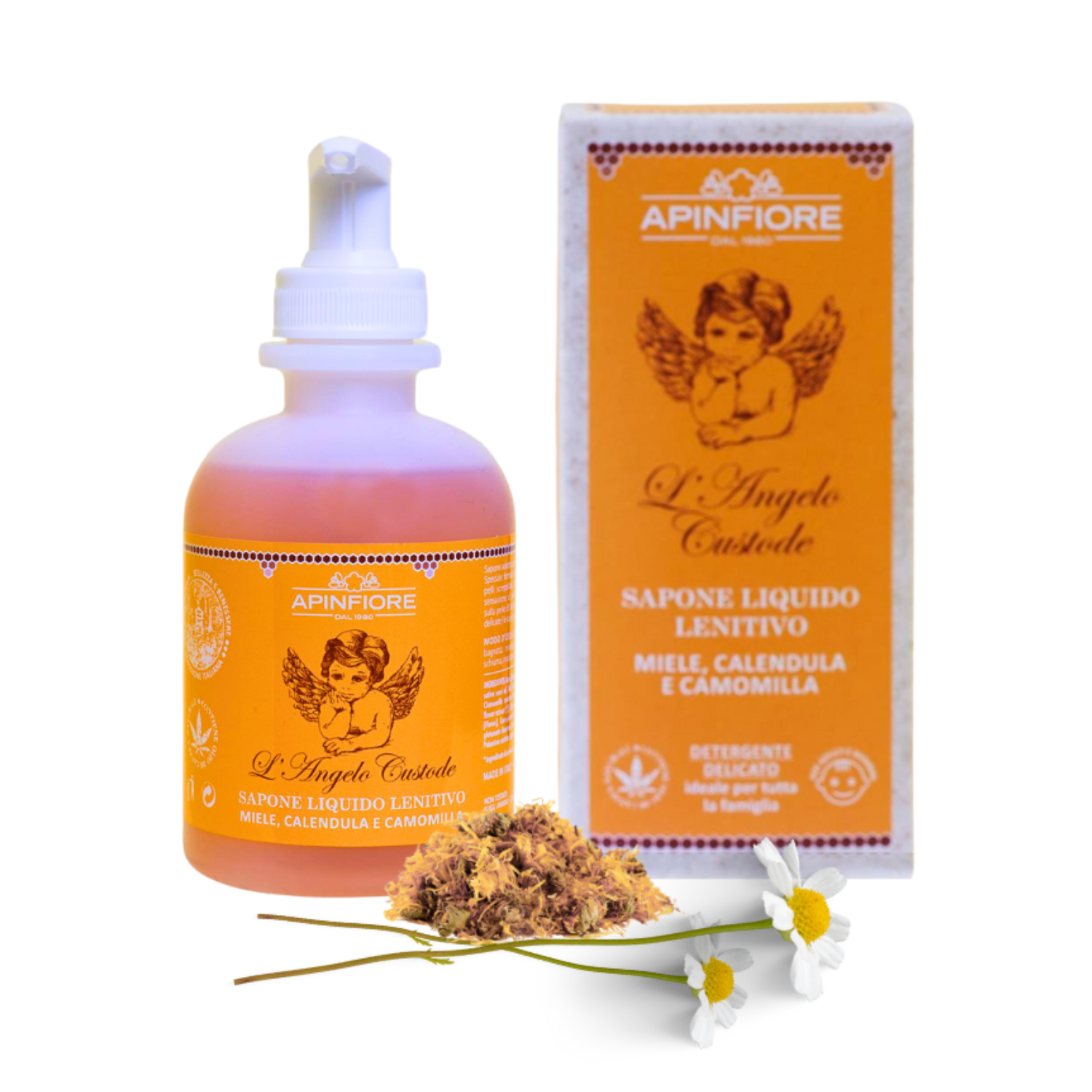 Kids Organic Gentle Wash with Calendula, Honey & Chamomile – Soothes Rashes & Inflamed Skin – 250ml