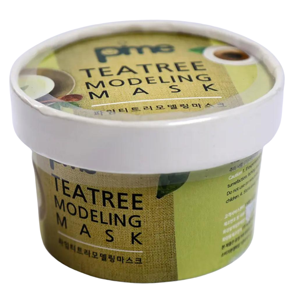 Pime Tea Tree Infused Collagen Mask – Calms Irritation, Fades Redness & Red Marks – Hydrating & Firming Korean Facial Treatment – Anti-Aging Benefits – 3 x 25g