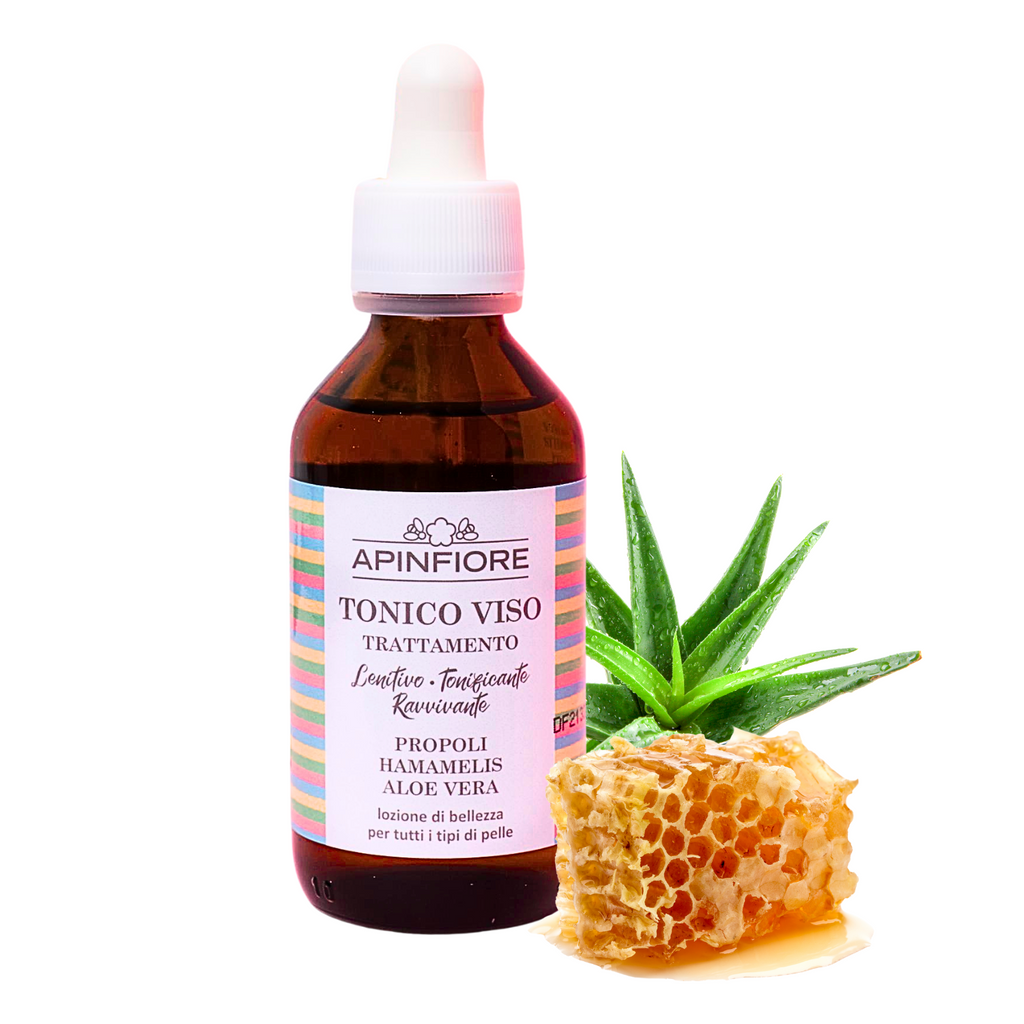 Organic Face Toning Lotion with Aloe Vera & Propolis – Hydrating, Gentle, Alcohol-Free for Sensitive & Irritated Skin – 100ml