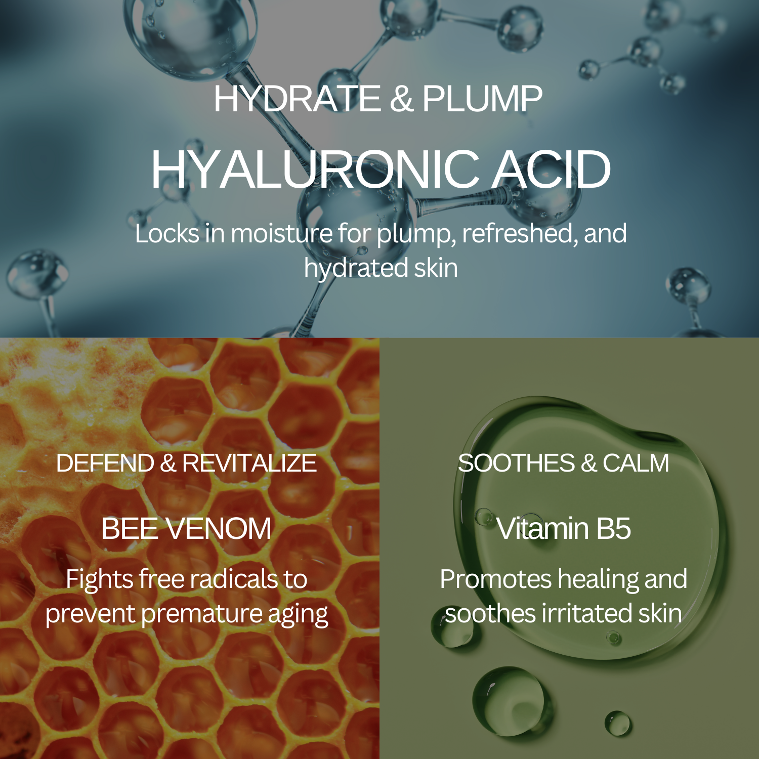 Panthenol Aqua Cream – 50g Moisturizer with Bee Venom & Vitamin B5 for Hydration, Anti-Aging & Skin Repair