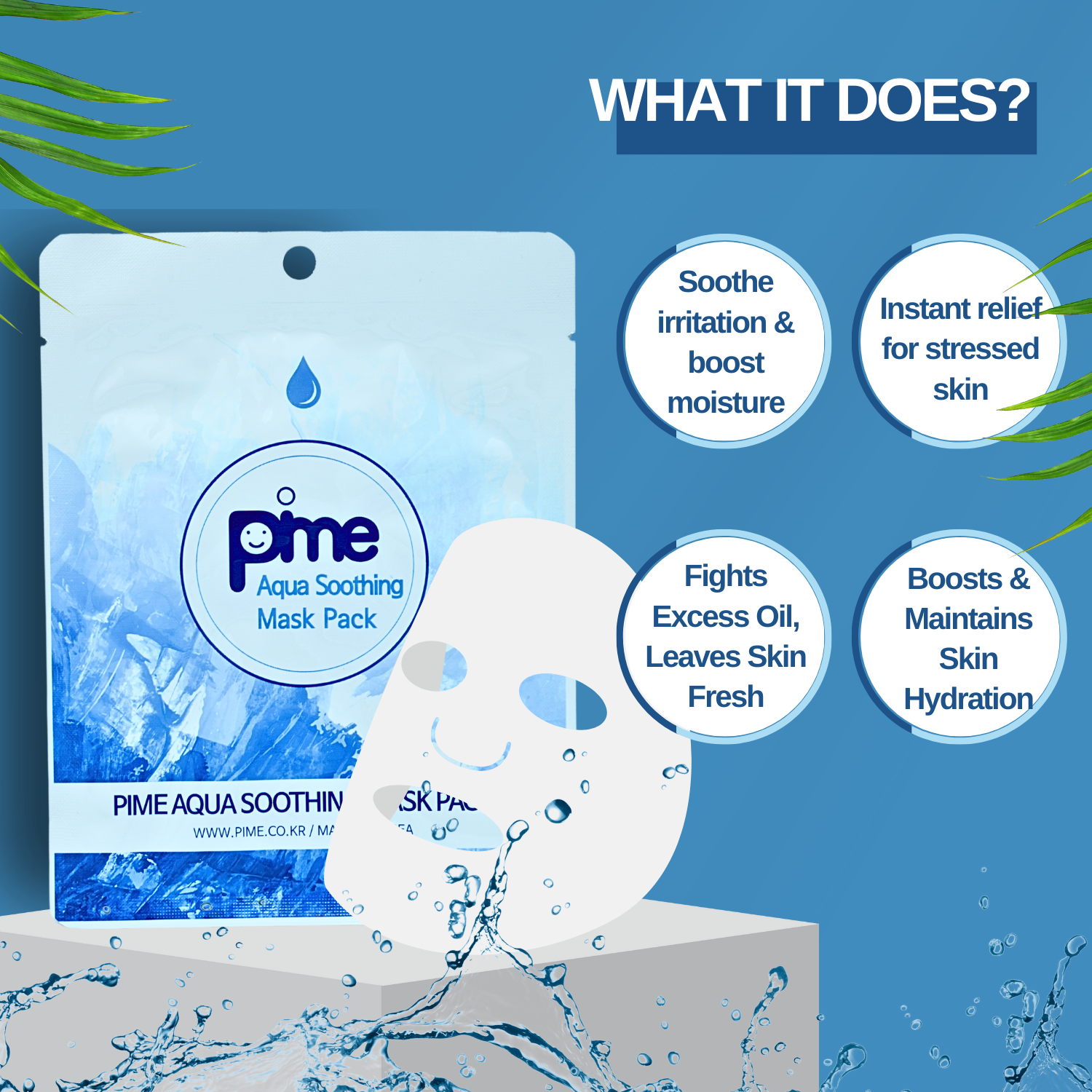 Panthenol + Bee Venom Soothing Mask – 10x23ml Hydrating, Calming, Reduces Redness & Anti-Aging