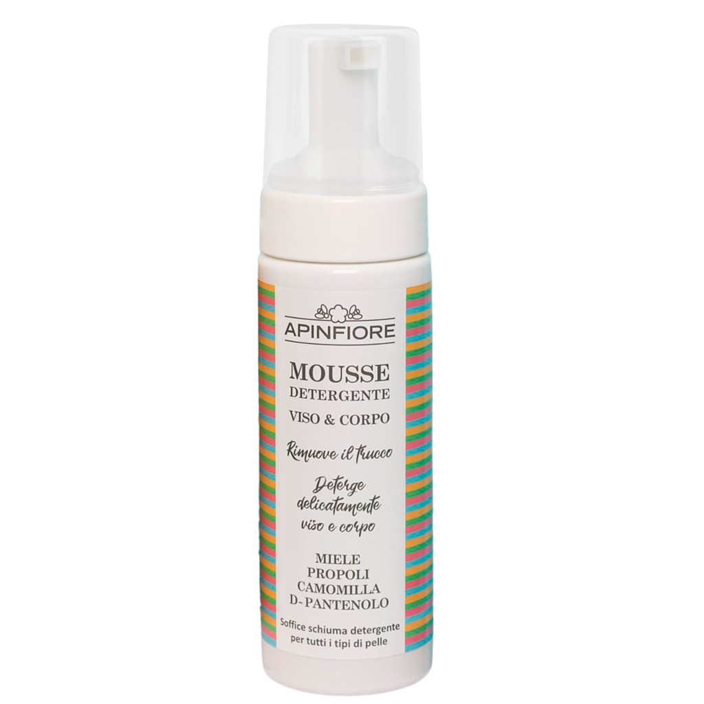 Gentle Cleansing Mousse for Face & Body – Honey, Propolis & Chamomile for Inflammatory & Acne-Prone Skin – 150ml