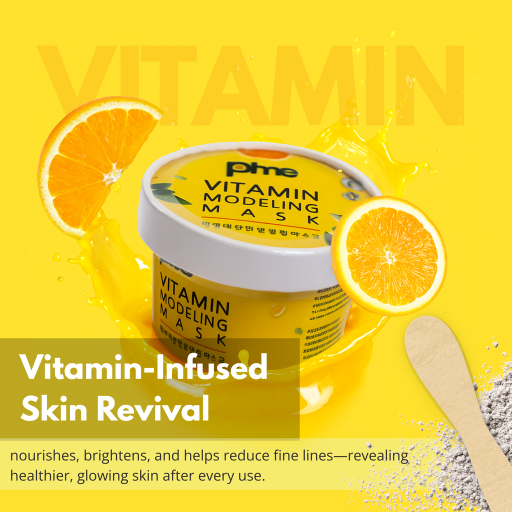 PIME Modelling Mask Gift Set – Infused with Vitamin C, Tea Tree, Yogurt & Collagen | Korean Skincare for Brightening, Firming & Hydration – 4 x 25g