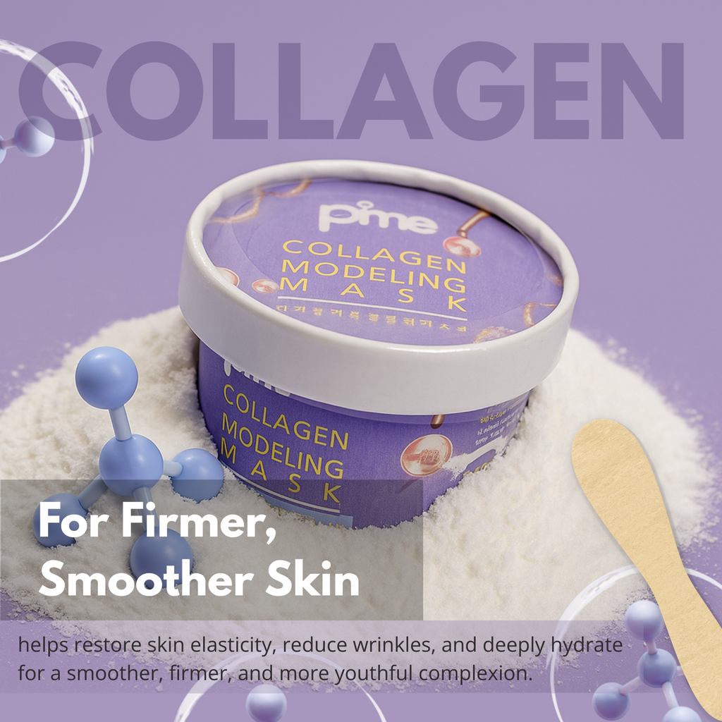 PIME Modelling Mask Gift Set – Infused with Vitamin C, Tea Tree, Yogurt & Collagen | Korean Skincare for Brightening, Firming & Hydration – 4 x 25g