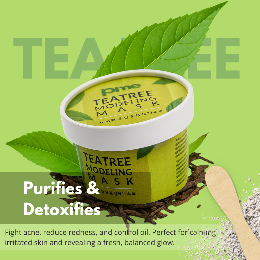 PIME Modelling Mask Gift Set – Infused with Vitamin C, Tea Tree, Yogurt & Collagen | Korean Skincare for Brightening, Firming & Hydration – 4 x 25g