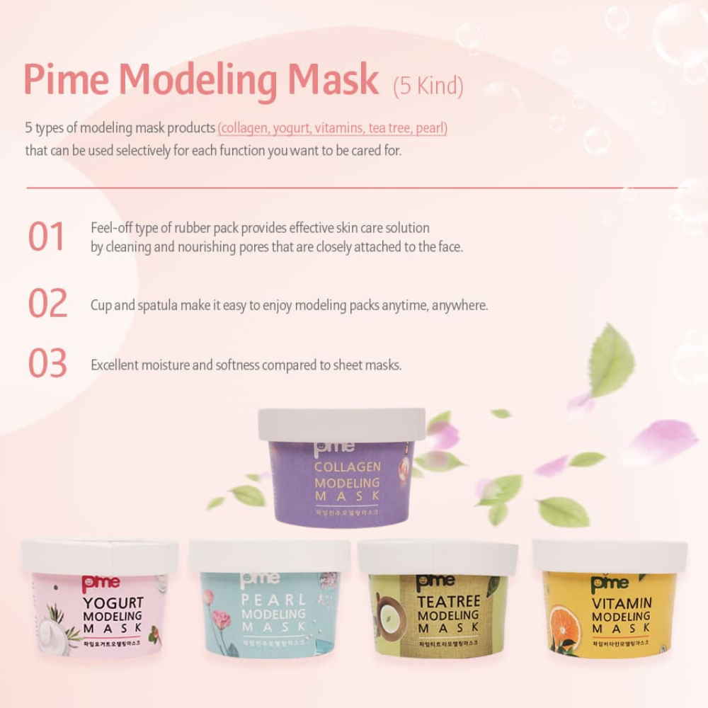 Pime Vitamin-Infused Collagen Mask – Brightening & Anti-Aging Korean Skincare – Deep Hydration, Firming & Skin Rejuvenation – Nourishing Sheet Mask for Radiant & Youthful Skin – 3 x 25g
