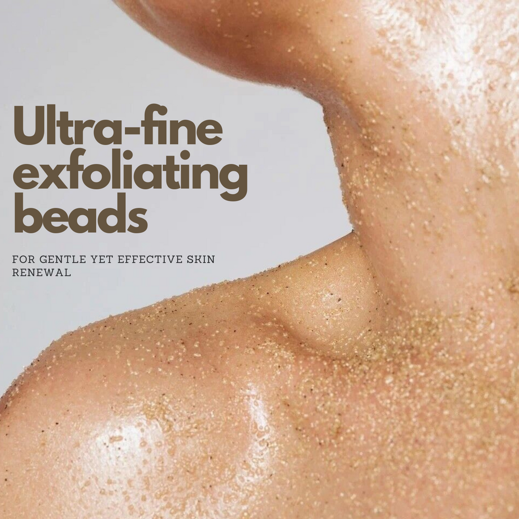 Facial & Body Scrub for Sensitive Skin – Gentle Beads Exfoliation with Bee Venom & Manuka Honey – 250ml