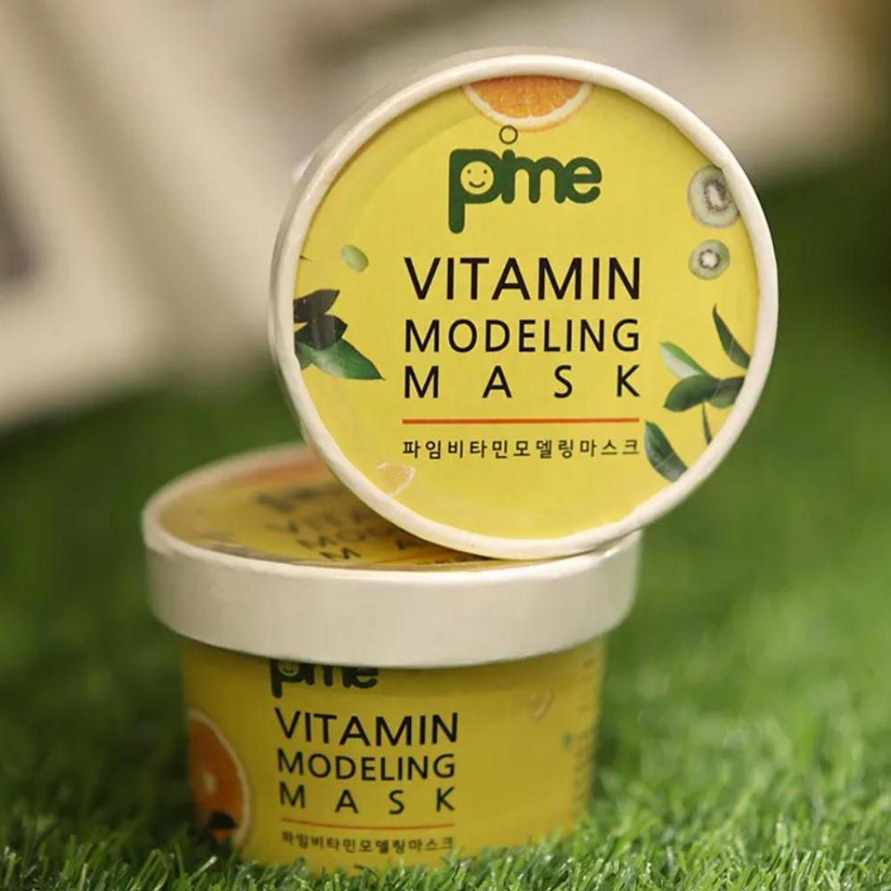 Pime Vitamin-Infused Collagen Mask – Brightening & Anti-Aging Korean Skincare – Deep Hydration, Firming & Skin Rejuvenation – Nourishing Sheet Mask for Radiant & Youthful Skin – 3 x 25g