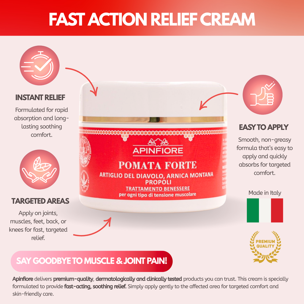 Muscle & Joint Relief Cream 100ml – With Devil’s Claw & Arnica for Anti-Inflammatory & Healing Care