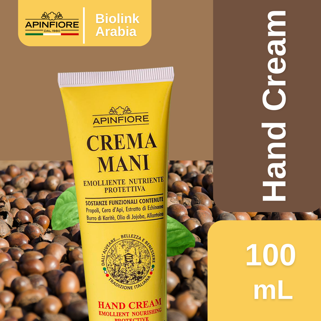 Moisturizing Hand Cream – Shea Butter, Propolis & Beeswax for Soothing & Softening Dry, Rough & Cracked Hands – 100ml