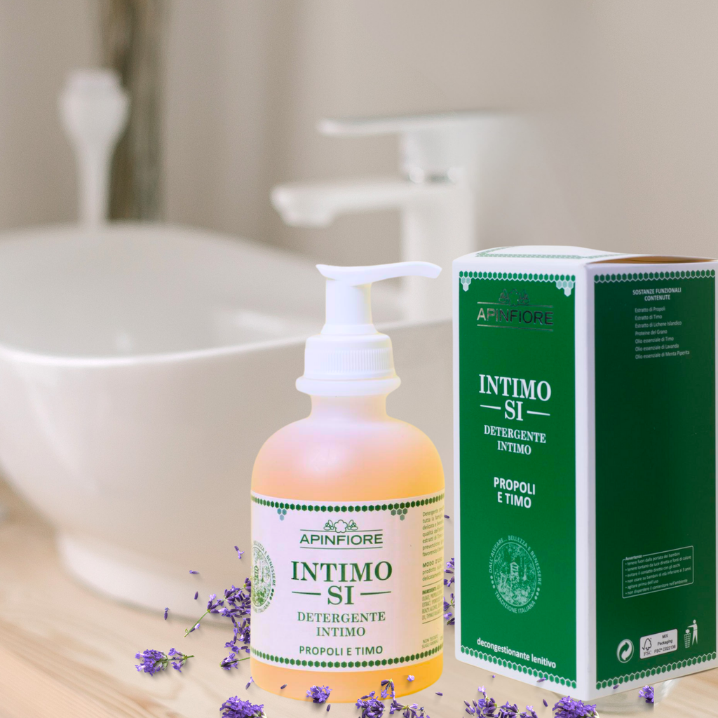 Organic Feminine Wash with Propolis & Thyme – 250ml, Cooling, Antibacterial, pH-Balanced & Gentle Odor Control