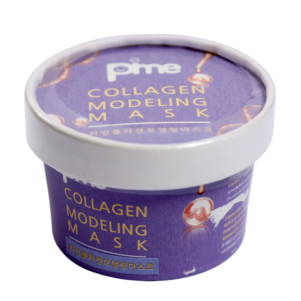 PIME Collagen Infused Modelling Mask – Brightening & Anti-Aging Korean Skincare – Hydrating & Firming Facial Treatment – 3 x 25g