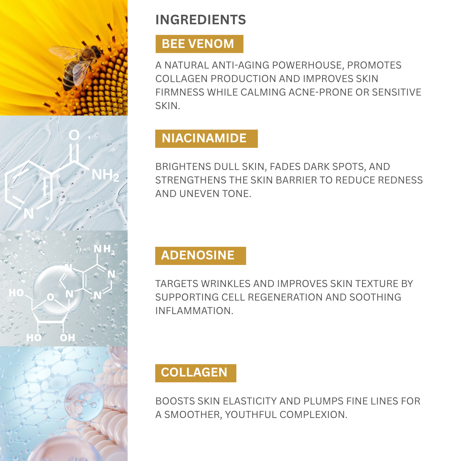 Bee Venom Collagen Sheet Mask – 5-Pack Anti-Aging, Firming & Moisture-Lock Hydration Mask Set