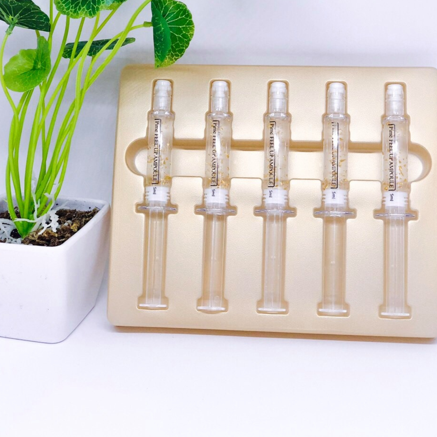 Brightening Ampoule – 24K Gold 5x5ml Anti-Aging Serum, Fade Dark Spots, Even Skin Tone & Boost Radiance