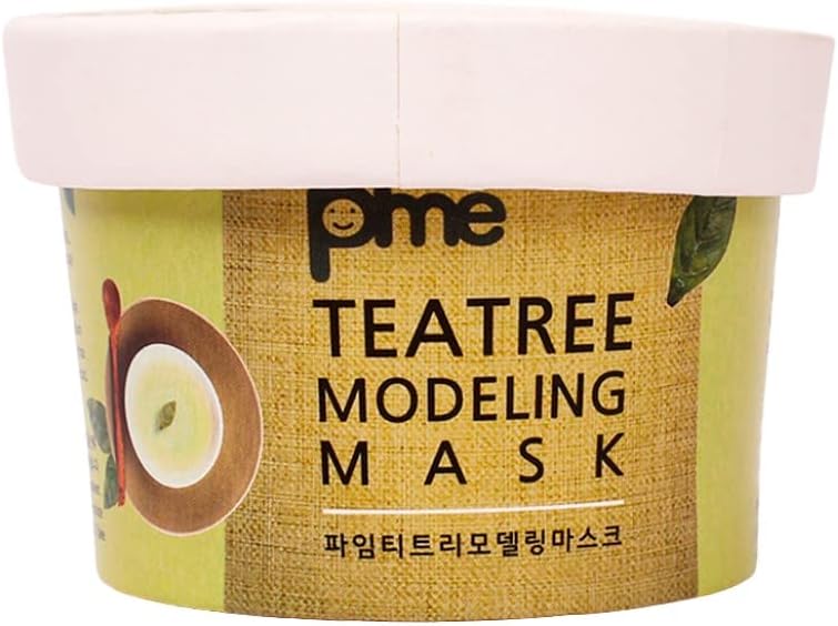 Pime Tea Tree Infused Collagen Mask – Calms Irritation, Fades Redness & Red Marks – Hydrating & Firming Korean Facial Treatment – Anti-Aging Benefits – 3 x 25g