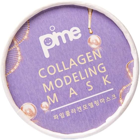 PIME Collagen Infused Modelling Mask – Brightening & Anti-Aging Korean Skincare – Hydrating & Firming Facial Treatment – 3 x 25g