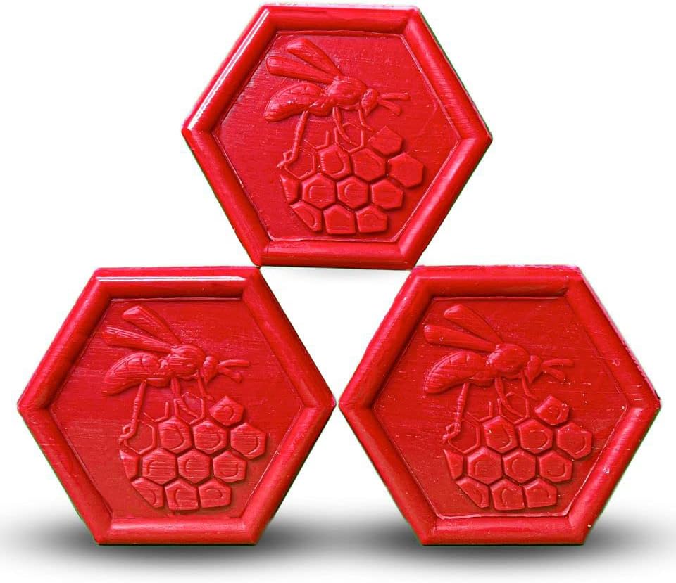 Organic Honey & Red Fruits Soap Bar 100g x3 – Handmade Antioxidant Moisturizing Soap for Face & Body