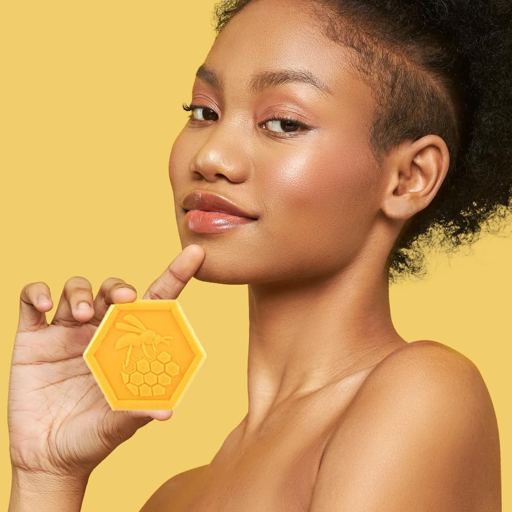 Organic Beeswax & Honey Soap 100g x3 – Natural Handcrafted Moisturizing Face & Body Soap for Sensitive Skin