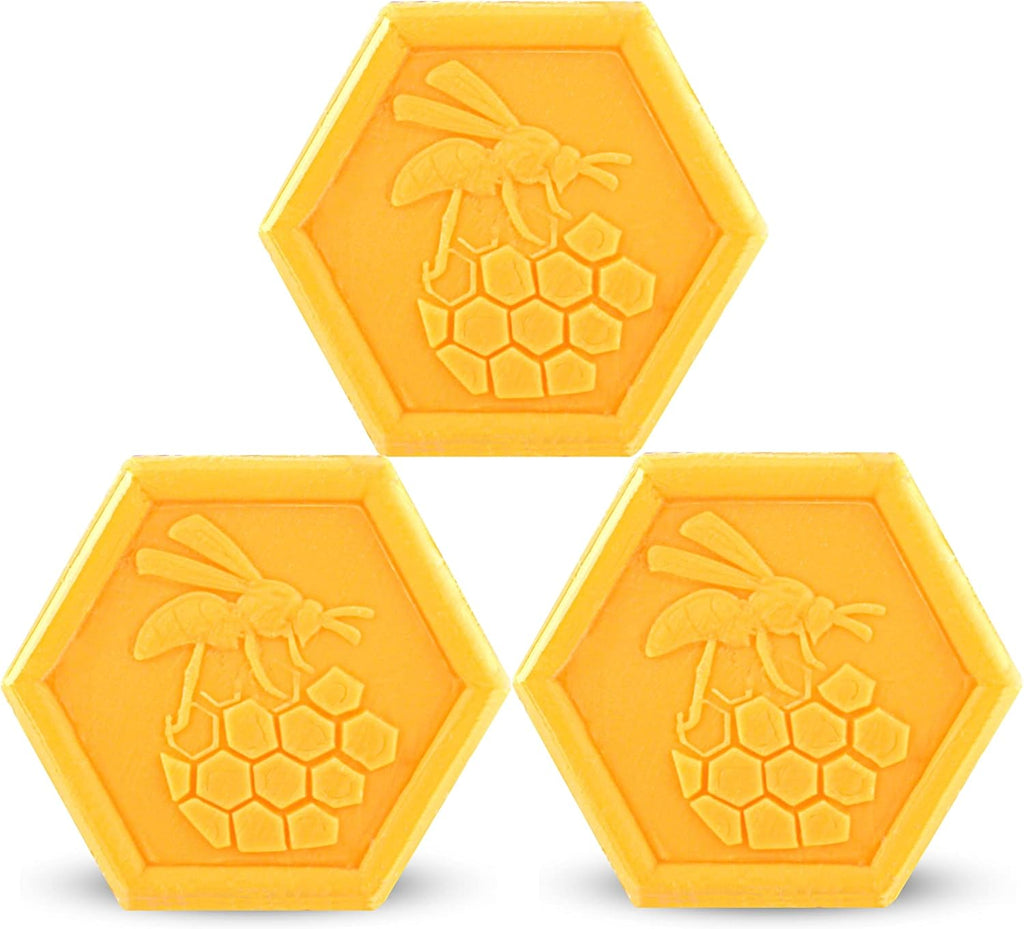 Organic Beeswax & Honey Soap 100g x3 – Natural Handcrafted Moisturizing Face & Body Soap for Sensitive Skin