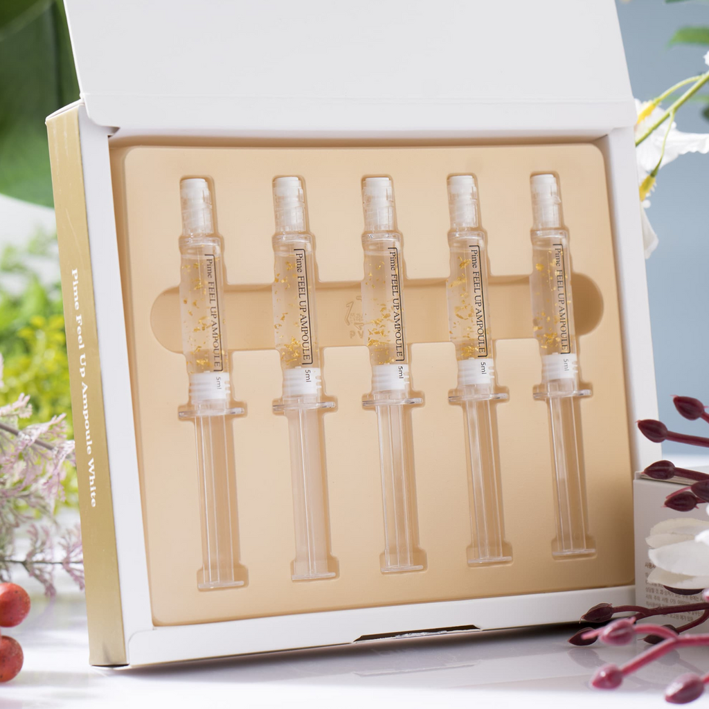 Brightening Ampoule – 24K Gold 5x5ml Anti-Aging Serum, Fade Dark Spots, Even Skin Tone & Boost Radiance