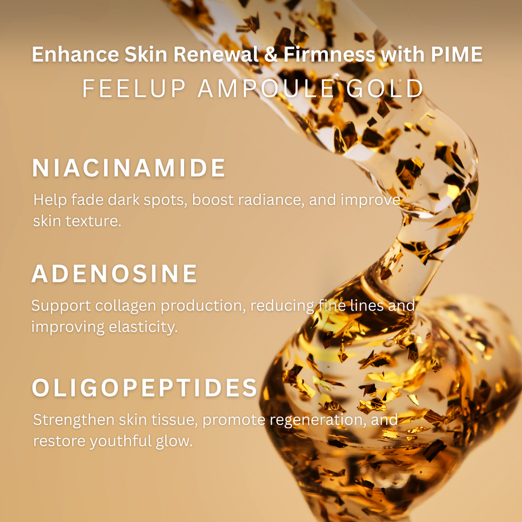 Anti-Aging Ampoule Serum – 24K Gold 5ml Trial Size, Firming & Wrinkle-Reducing Facial Booster with 8 Peptides