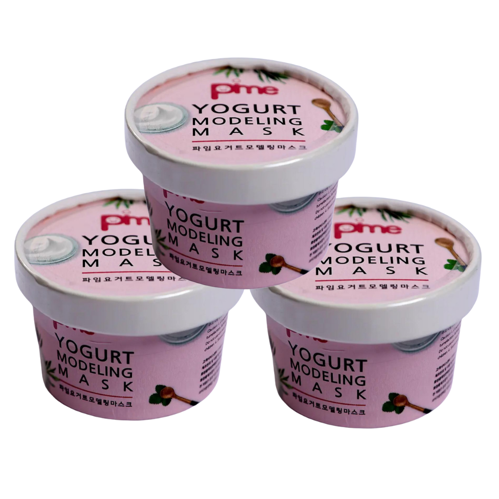 PIME Yogurt Clay Mask – Radiance-Boosting, Moisture-Locking Korean Skincare with Anti-Aging & Brightening Benefits – 3 x 25g