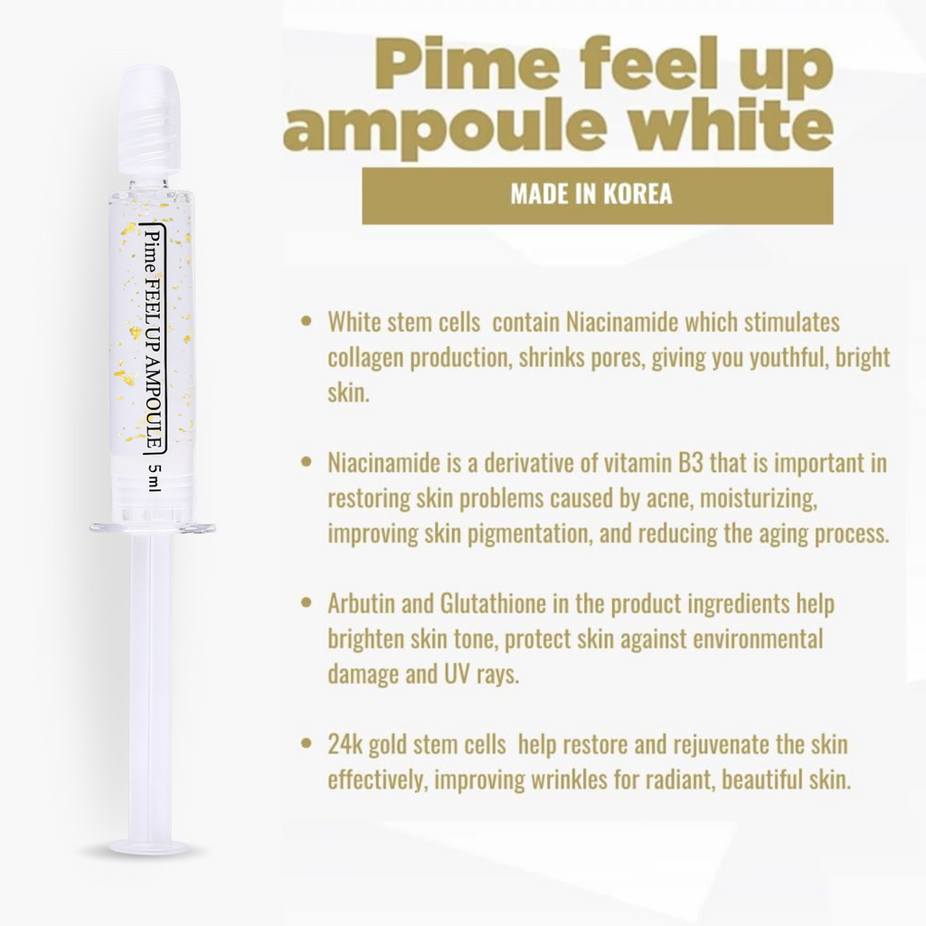 Brightening Ampoule – 24K Gold Whitening Serum, Fade Dark Spots, Even Skin Tone, Hydrating & Anti-Aging – 5ml Trial Size